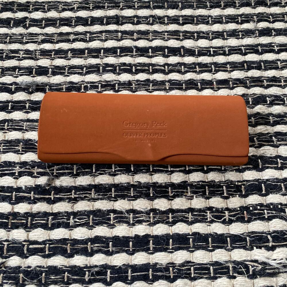 🌿Oliver Peoples Gregory Peck Burnt Orange Brown Sunglasses Case